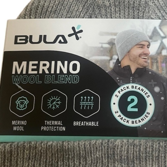 Bula Merino Unisex Wool Blend Beanies - NWT - Picture 3 of 4
